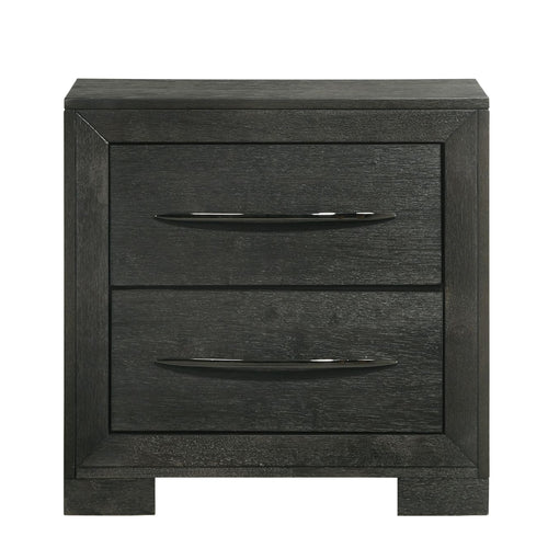 Allan 2-Drawer Nightstand In Black