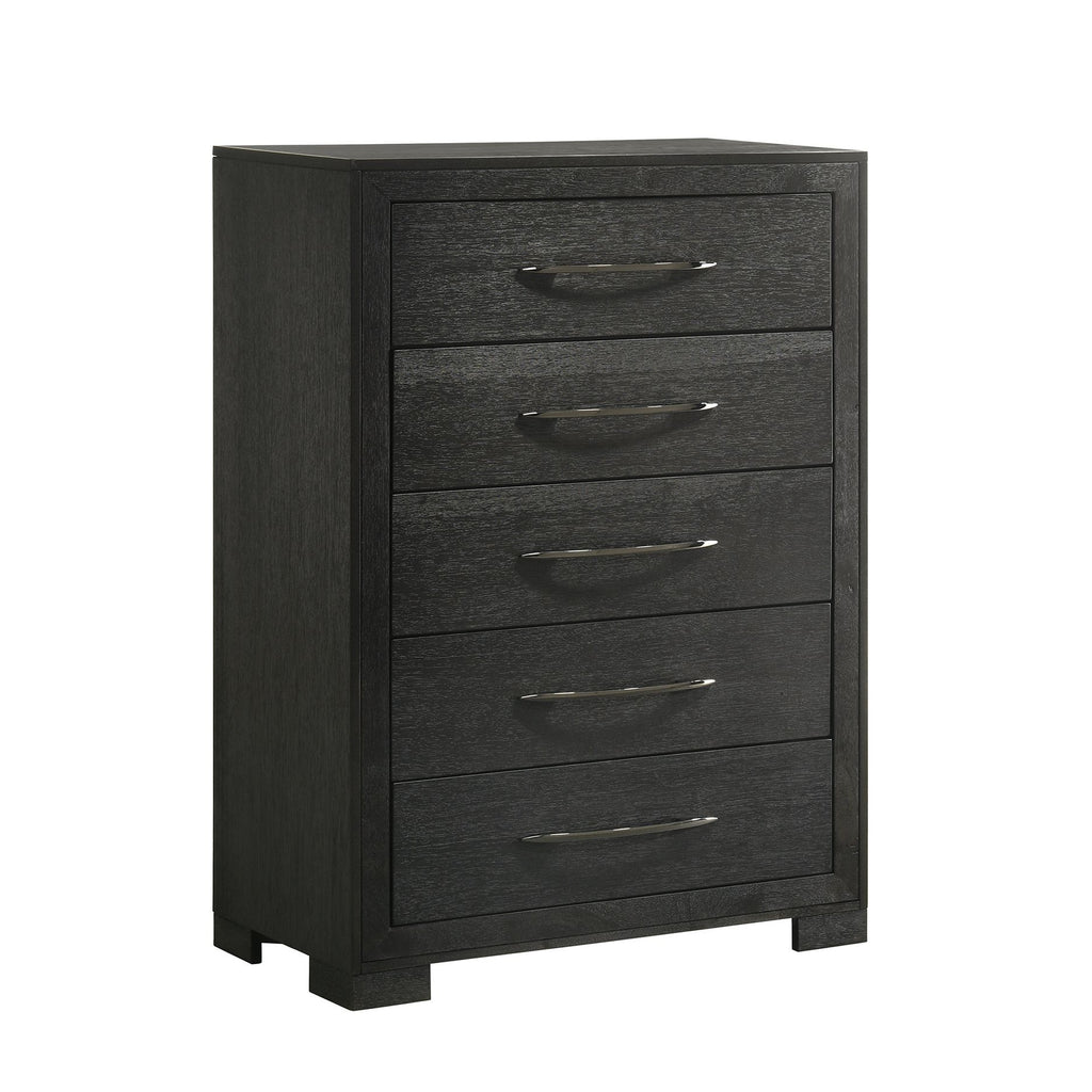 Allan 5-Drawer Chest In Black