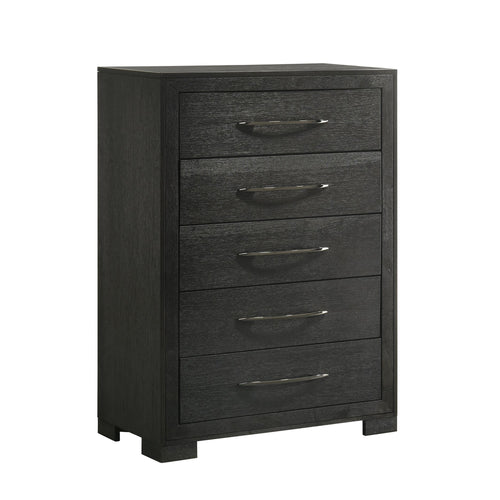 Allan 5-Drawer Chest In Black
