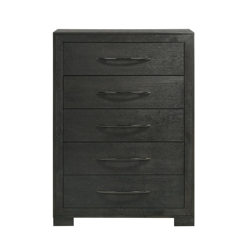 Allan 5-Drawer Chest In Black
