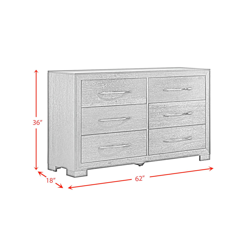 Allan 6-Drawer Dresser In Black