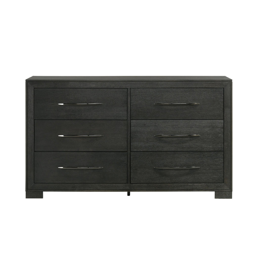Allan 6-Drawer Dresser In Black