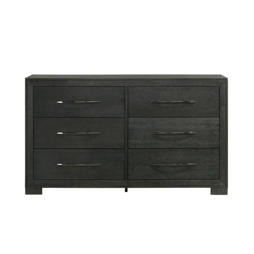 Allan 6-Drawer Dresser In Black