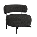 Antonia Swivel Chair In Heron Black