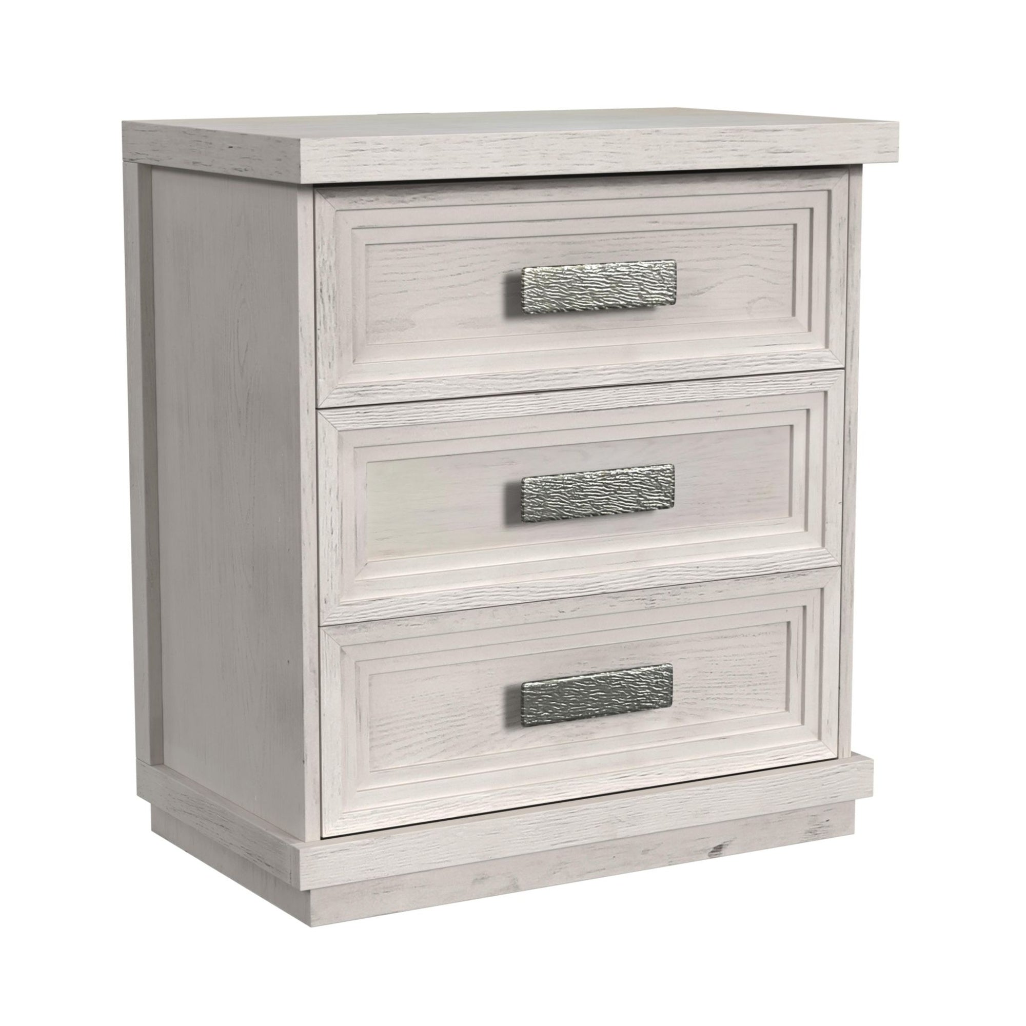 Avalanche 3-Drawer Nightstand With Usb In Antique White
