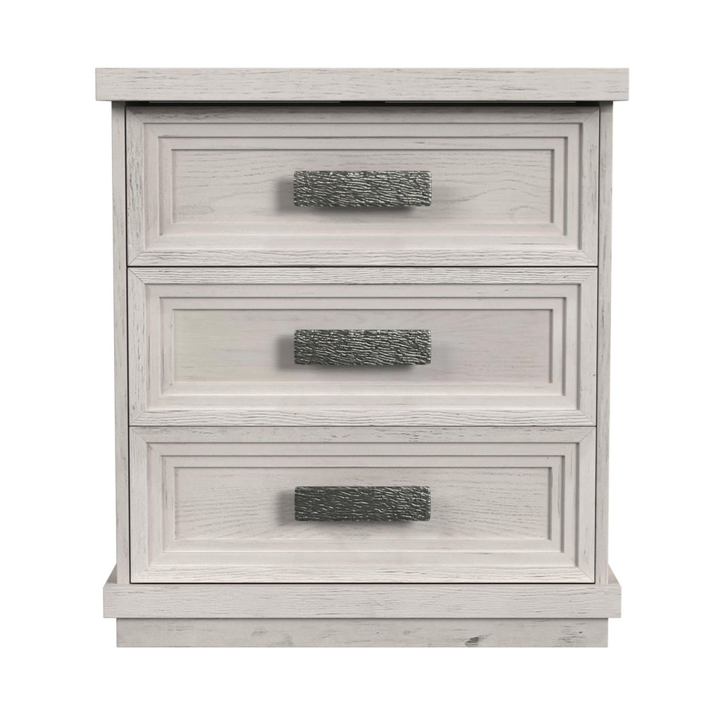 Avalanche 3-Drawer Nightstand With Usb In Antique White