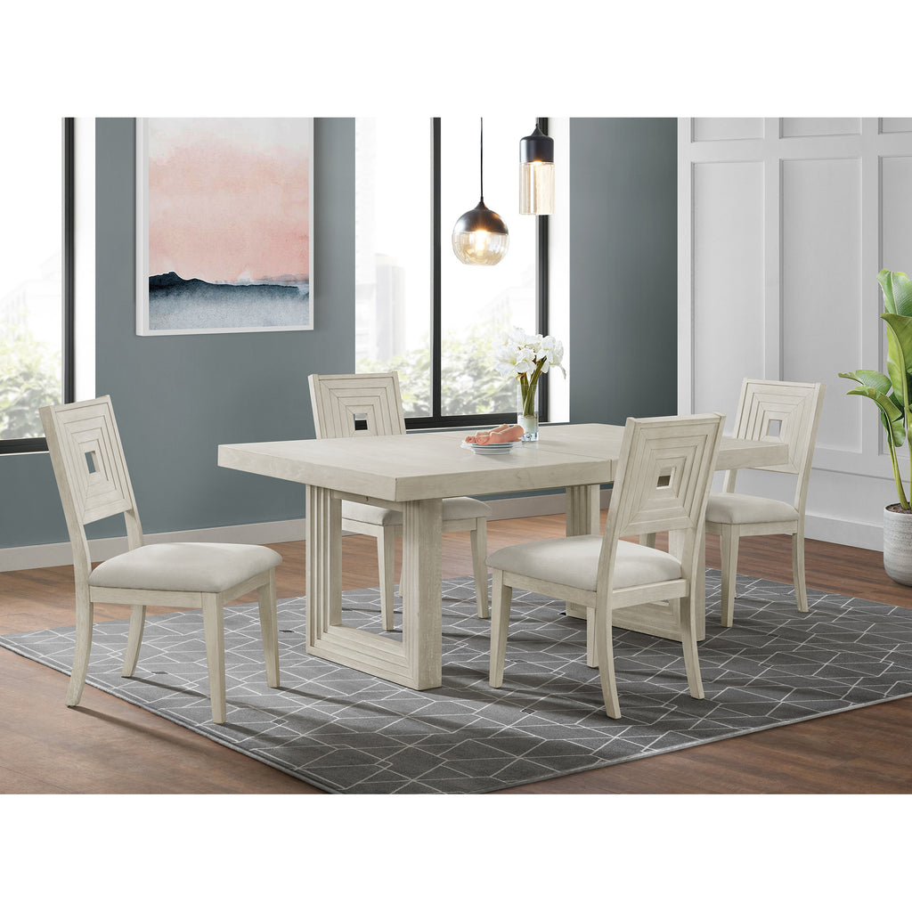 Avalanche Dining Side Chair In Antique White (2 Per Carton)