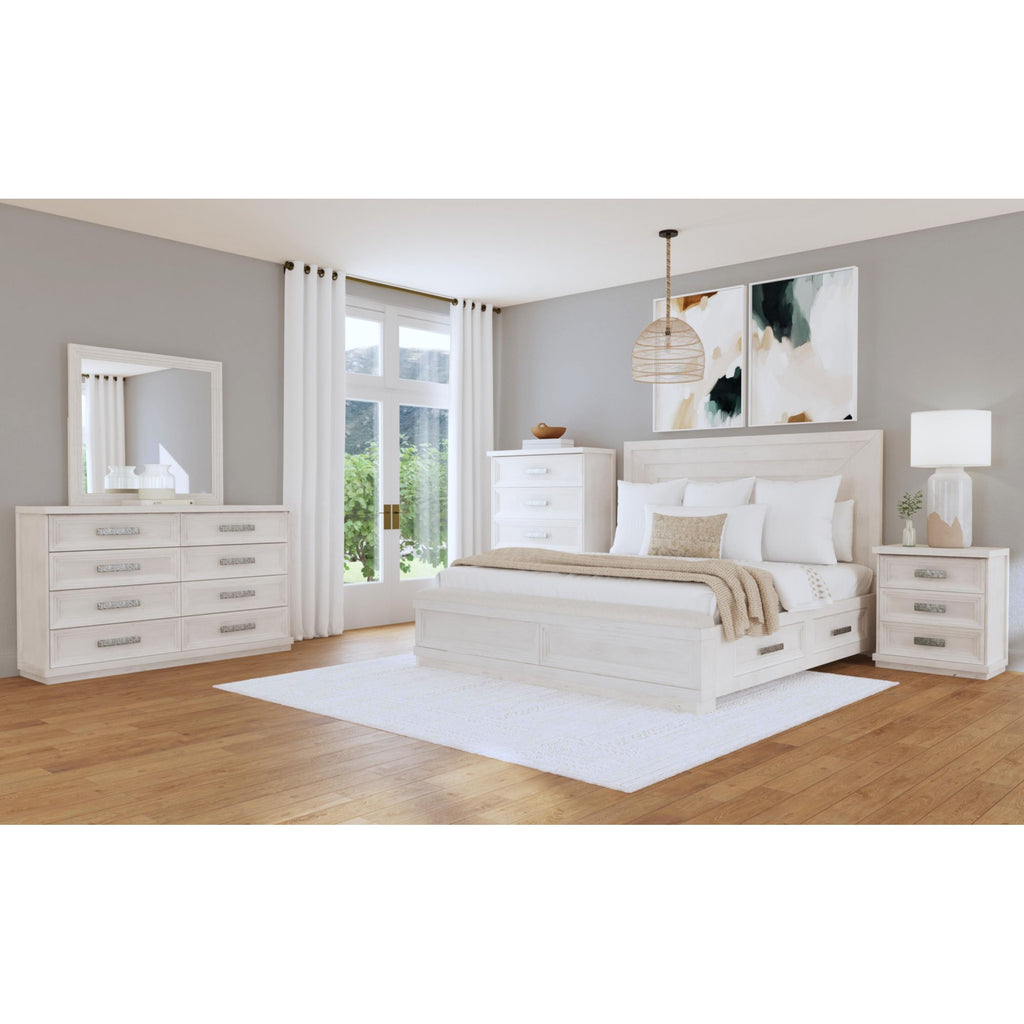 Avalanche 3-Drawer Nightstand With Usb In Antique White