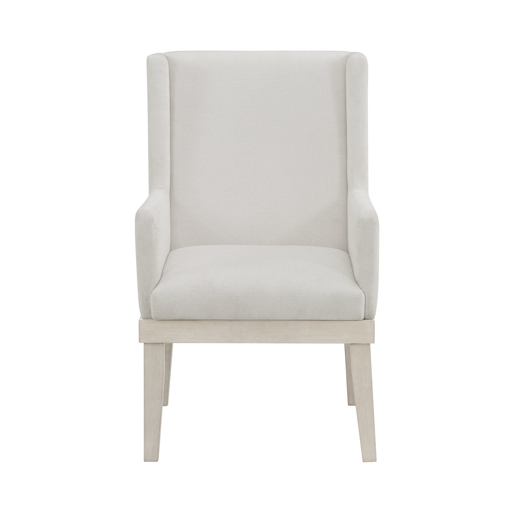 Avalanche Dining Arm Chair In Antique White (2 Per Carton)