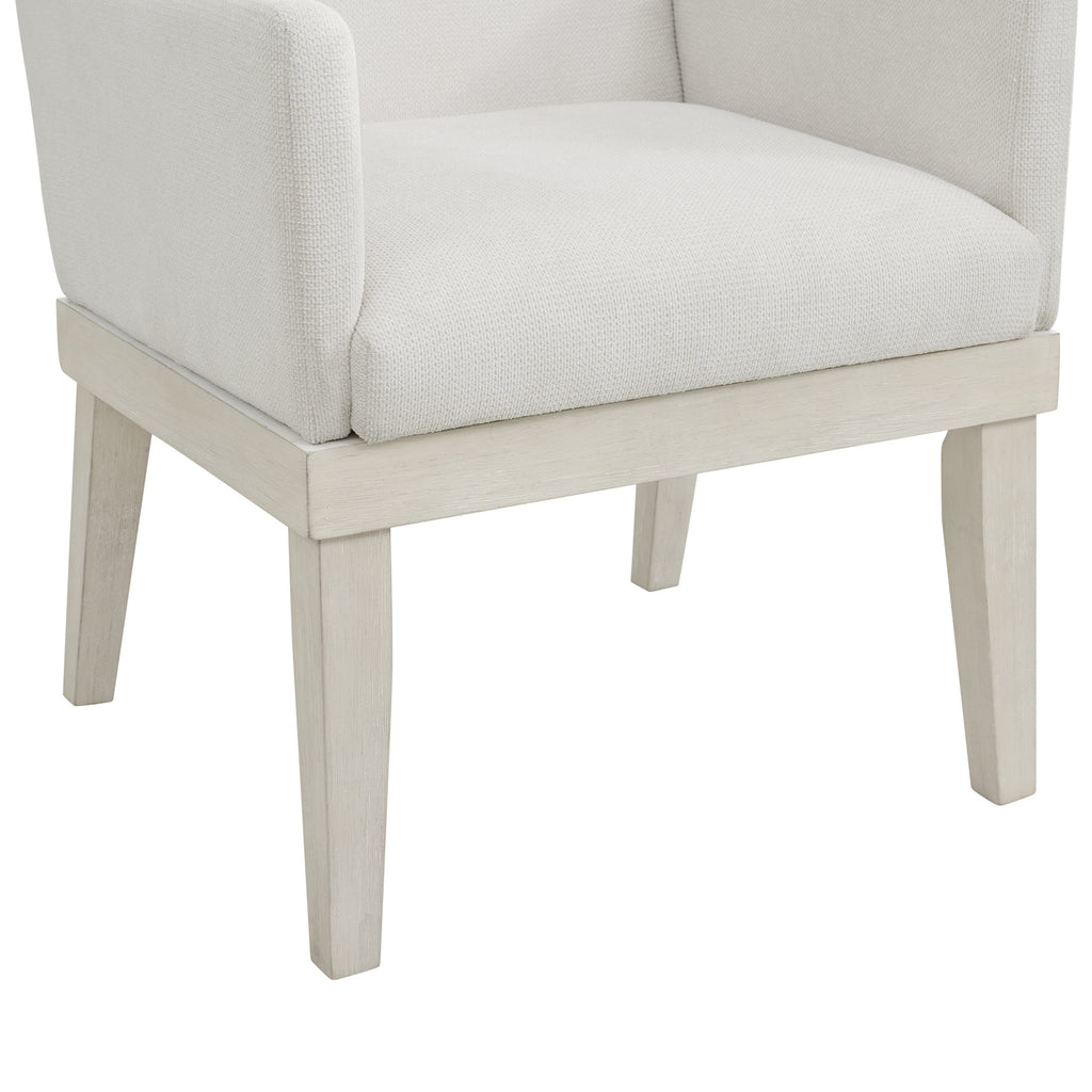 Avalanche Dining Arm Chair In Antique White (2 Per Carton)