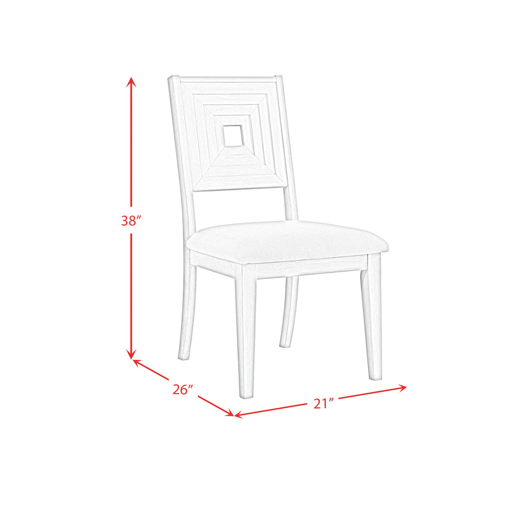 Avalanche Dining Side Chair In Antique White (2 Per Carton)