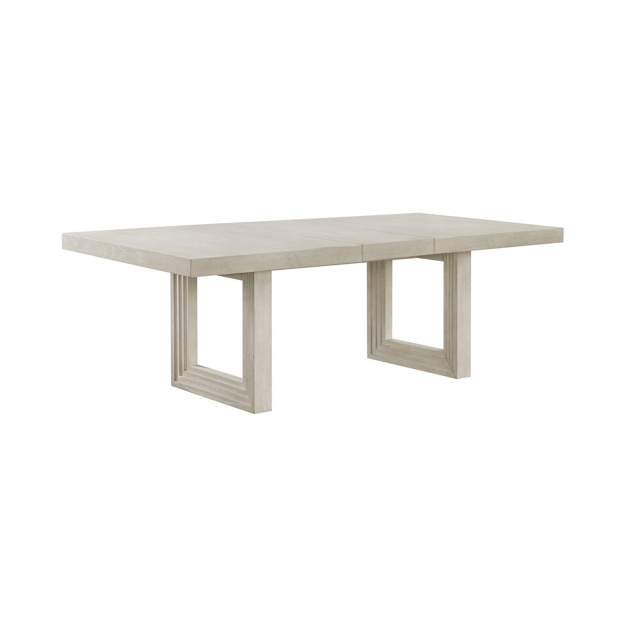 Avalanche Rectangular Dining Table With 18" Leaf In Antique White