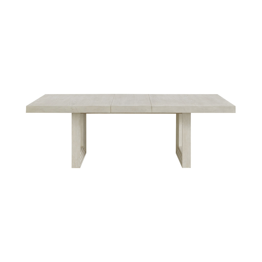 Avalanche Rectangular Dining Table With 18" Leaf In Antique White