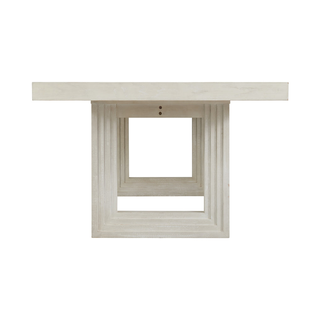 Avalanche Rectangular Dining Table With 18" Leaf In Antique White