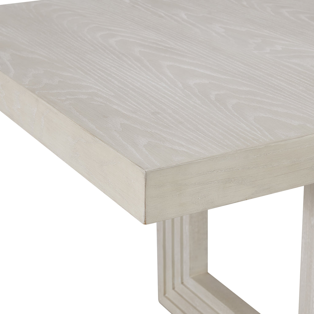 Avalanche Rectangular Dining Table With 18" Leaf In Antique White
