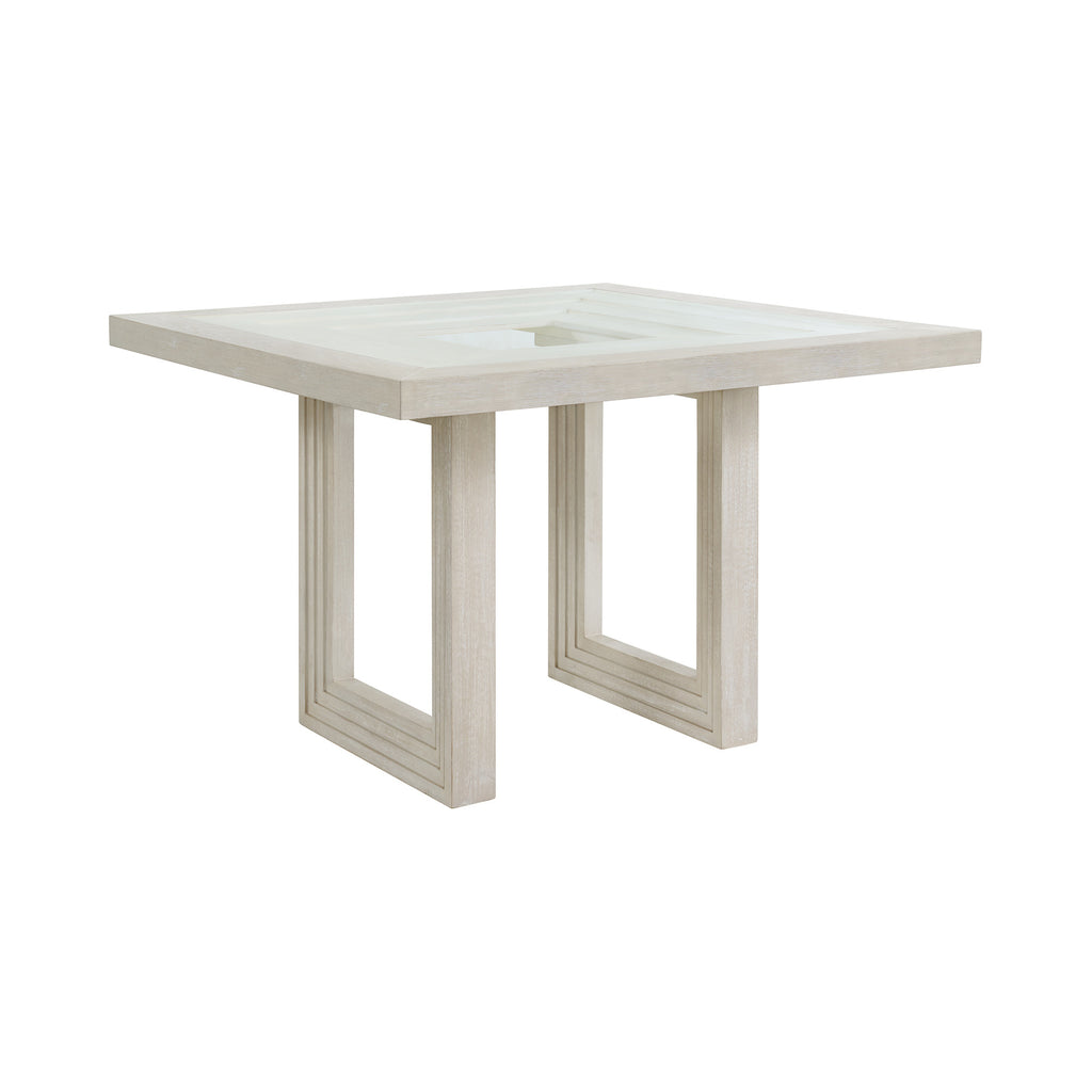 Avalanche Square Counter Table In Antique White