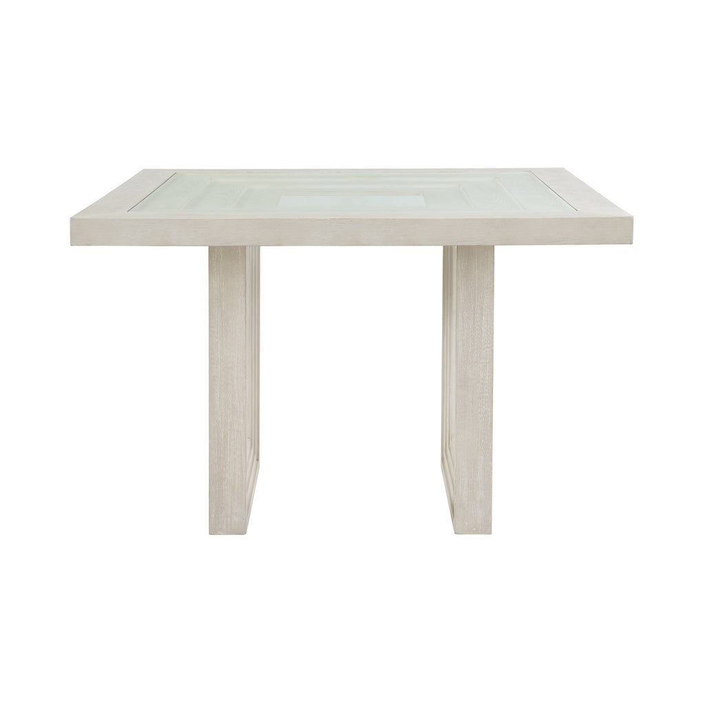Avalanche Square Counter Table In Antique White