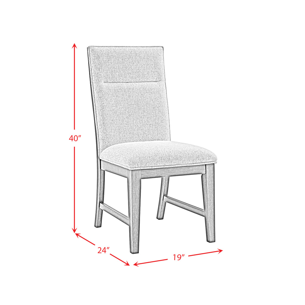 Axel Dining Chair With Light Grey Fabric In Espresso (2 Per Carton)