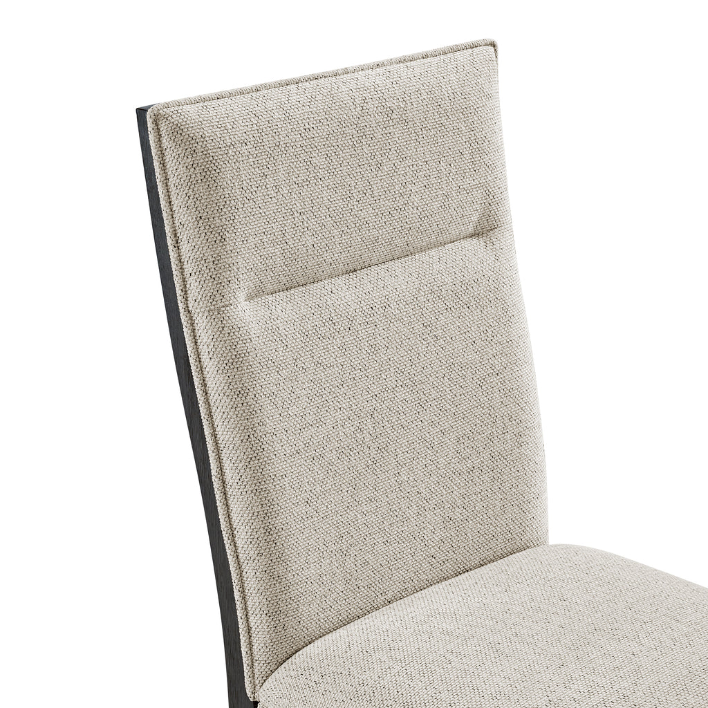 Axel Dining Chair With Light Grey Fabric In Espresso (2 Per Carton)