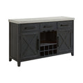 Axel Server In Light Grey And Espresso