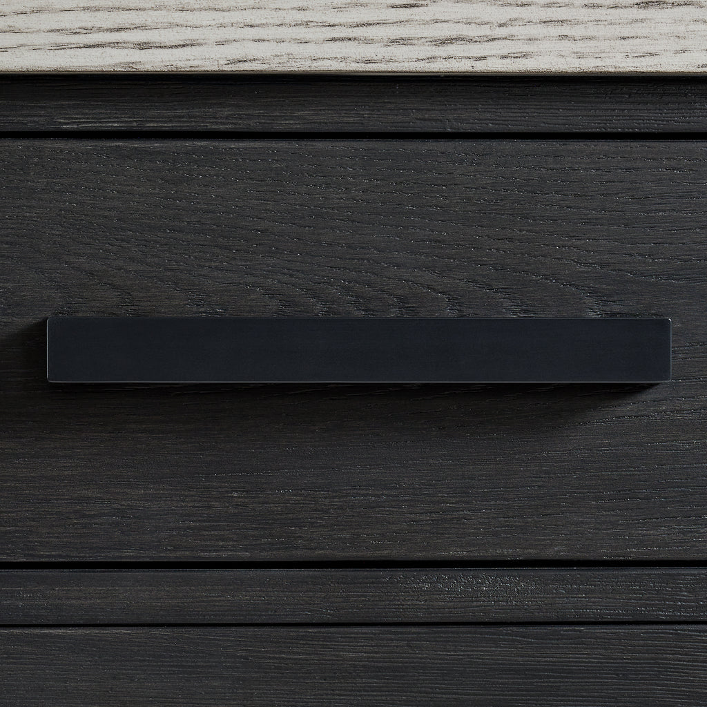 Axel Server In Light Grey And Espresso