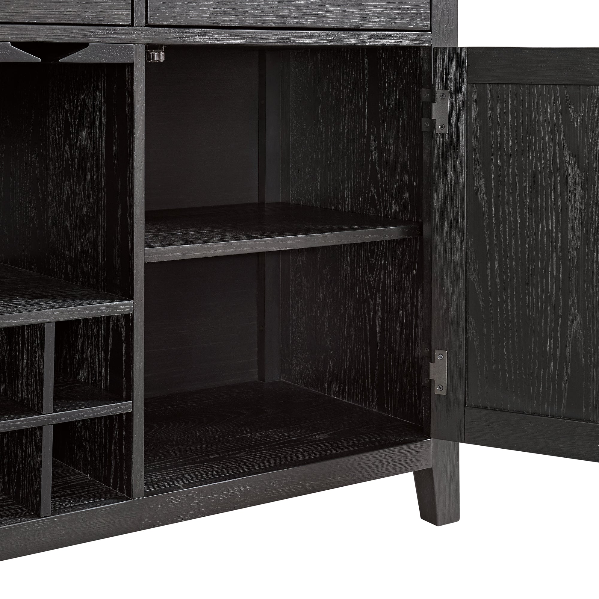 Axel Server In Light Grey And Espresso
