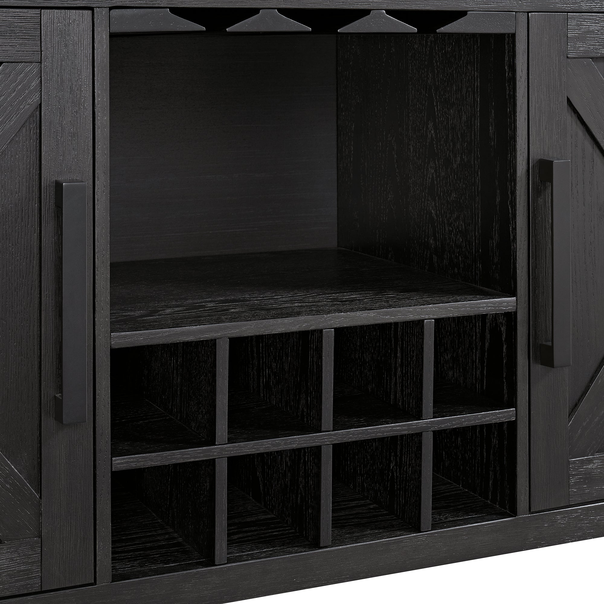 Axel Server In Light Grey And Espresso