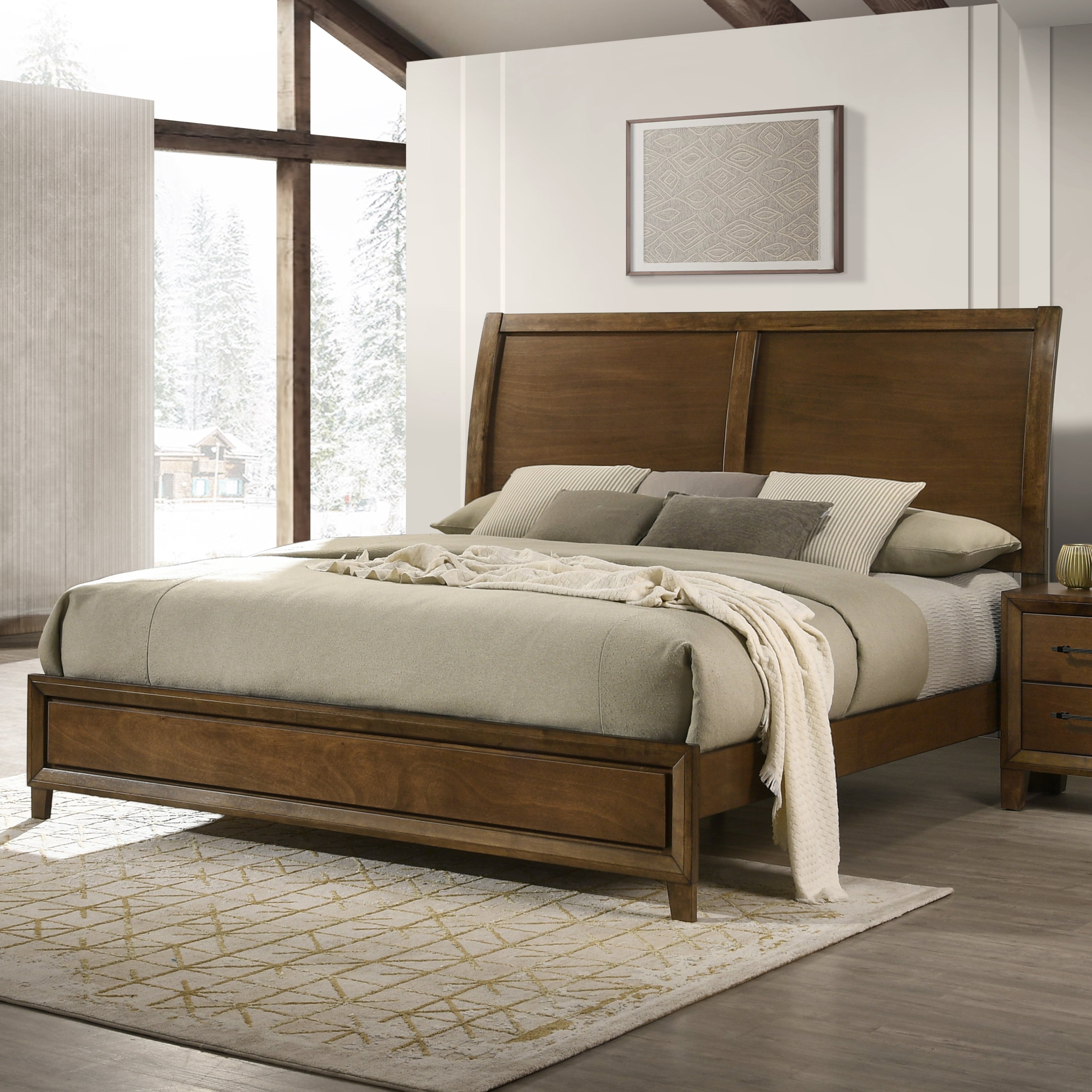 Ballard Queen Bed - Walnut