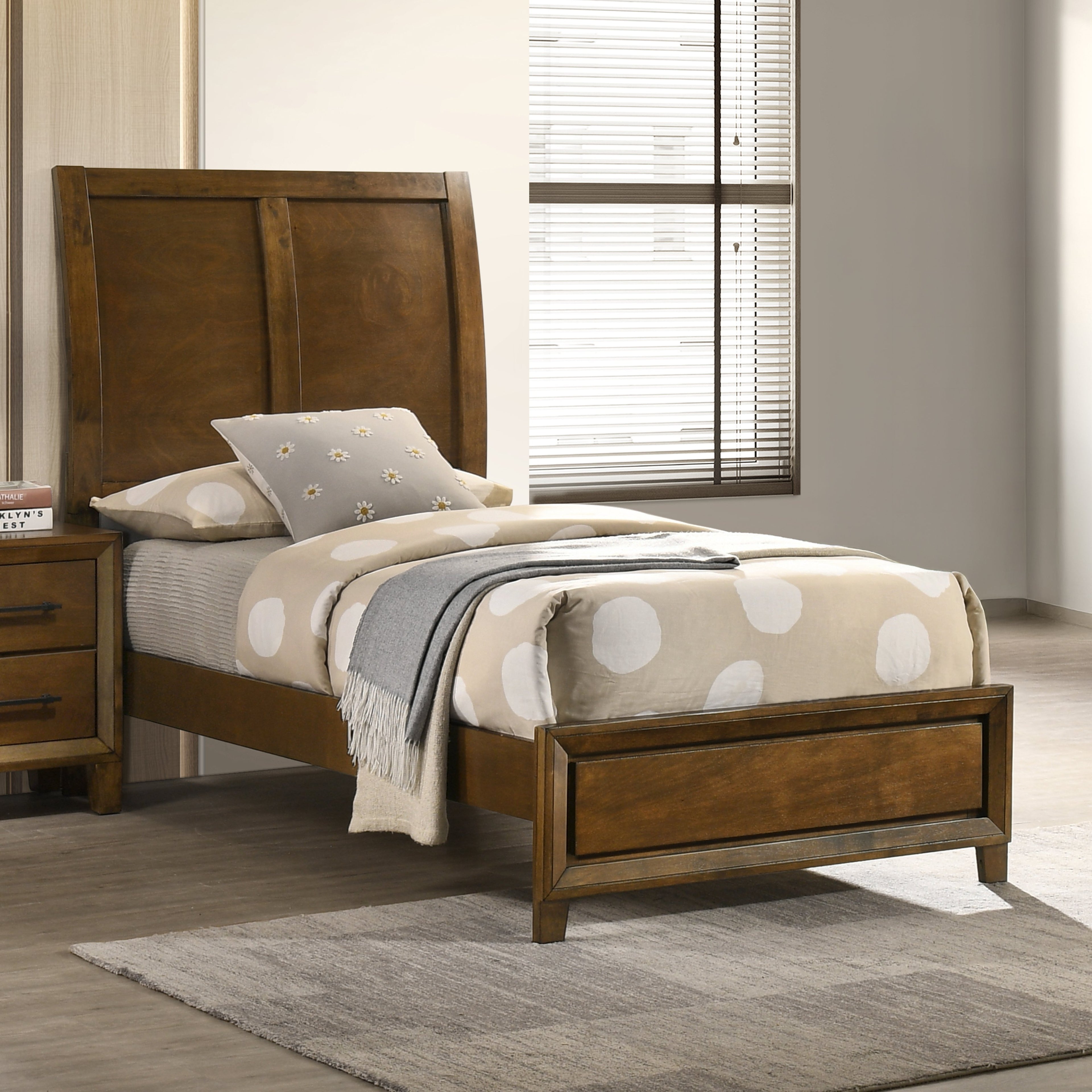 Ballard Twin Bed - Walnut