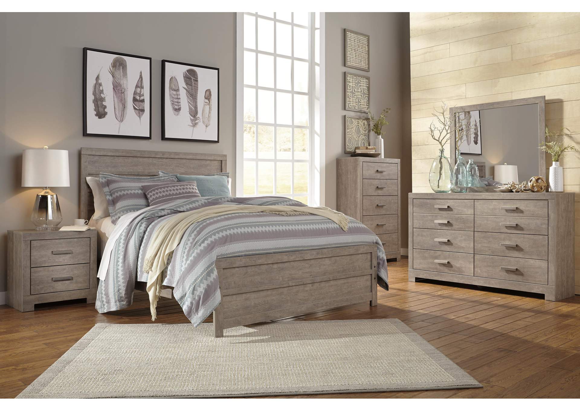 Culverbach Queen Panel Bed and Nightstand