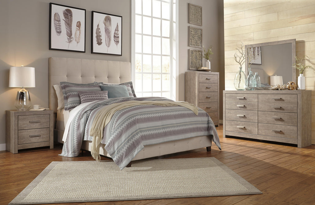 Dolante Queen Upholstered Bed in Beige, alternate view 8