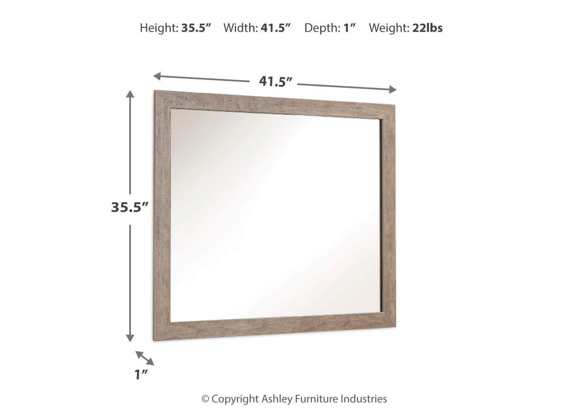 Culverbach Bedroom Mirror dimensions