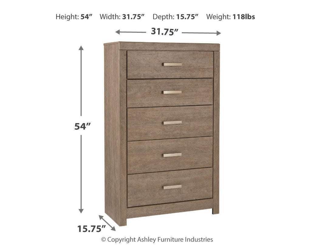 Culverbach Chest of Drawers in Gray, alternate view 6