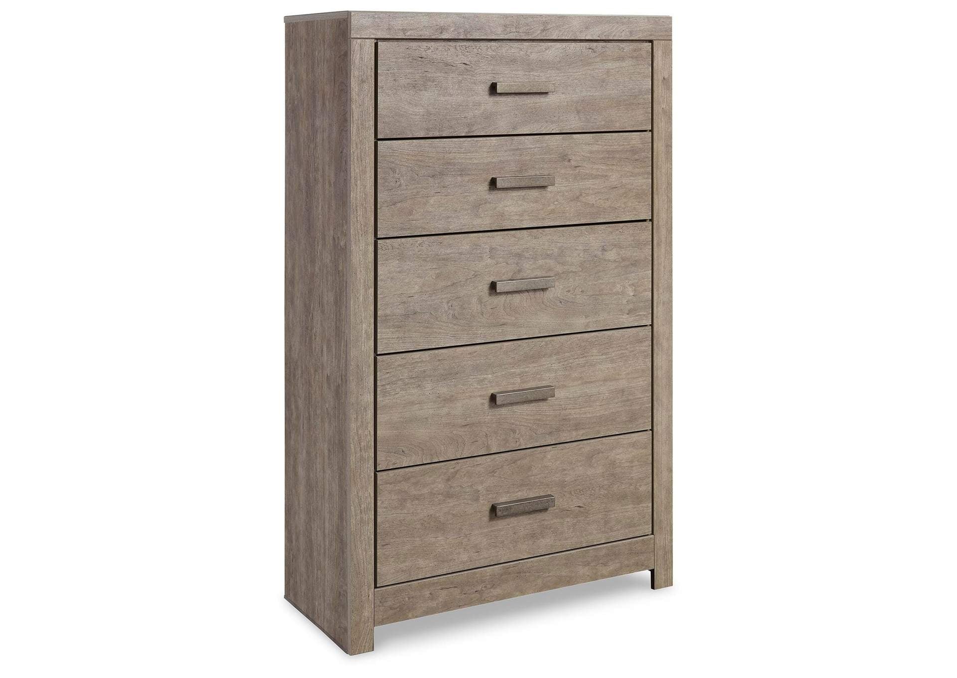Culverbach King Panel Bed with Mirrored Dresser, Chest and 2 Nightstands