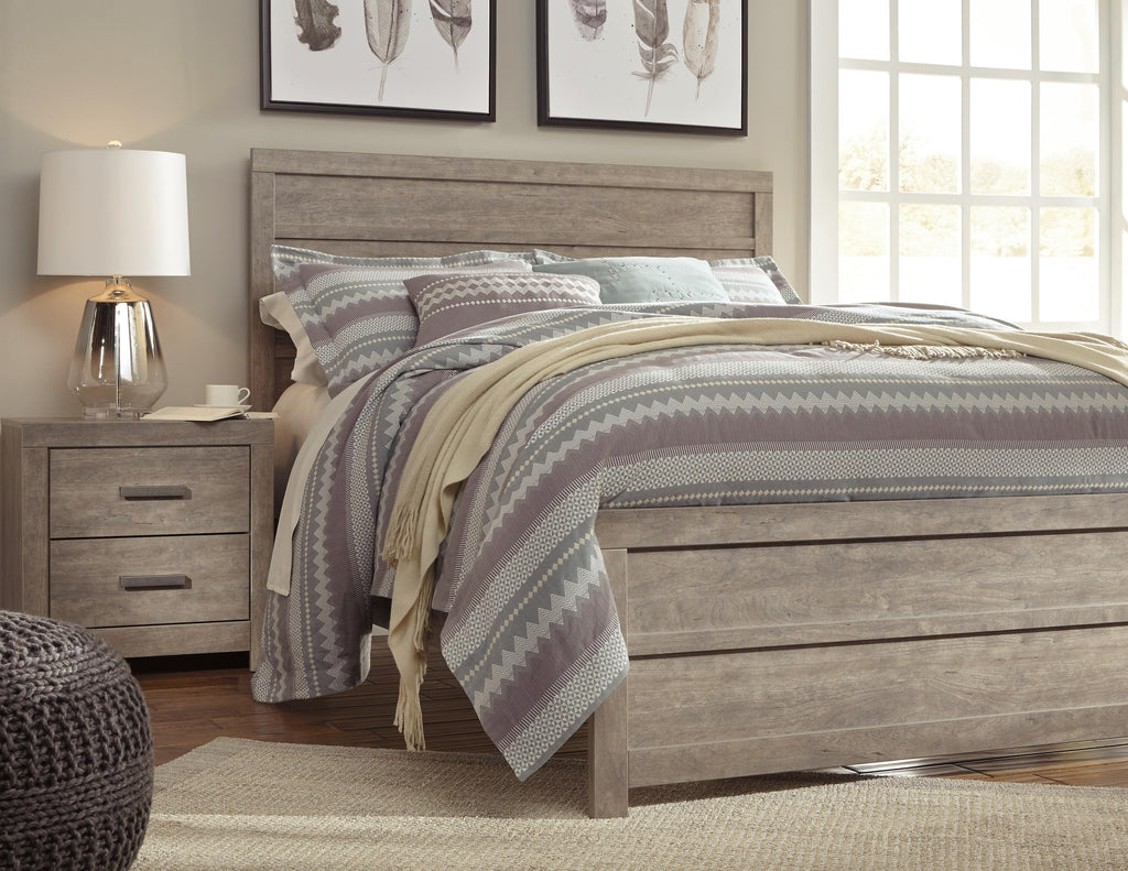 Culverbach Queen Panel Bed in Gray, lifestyle view
