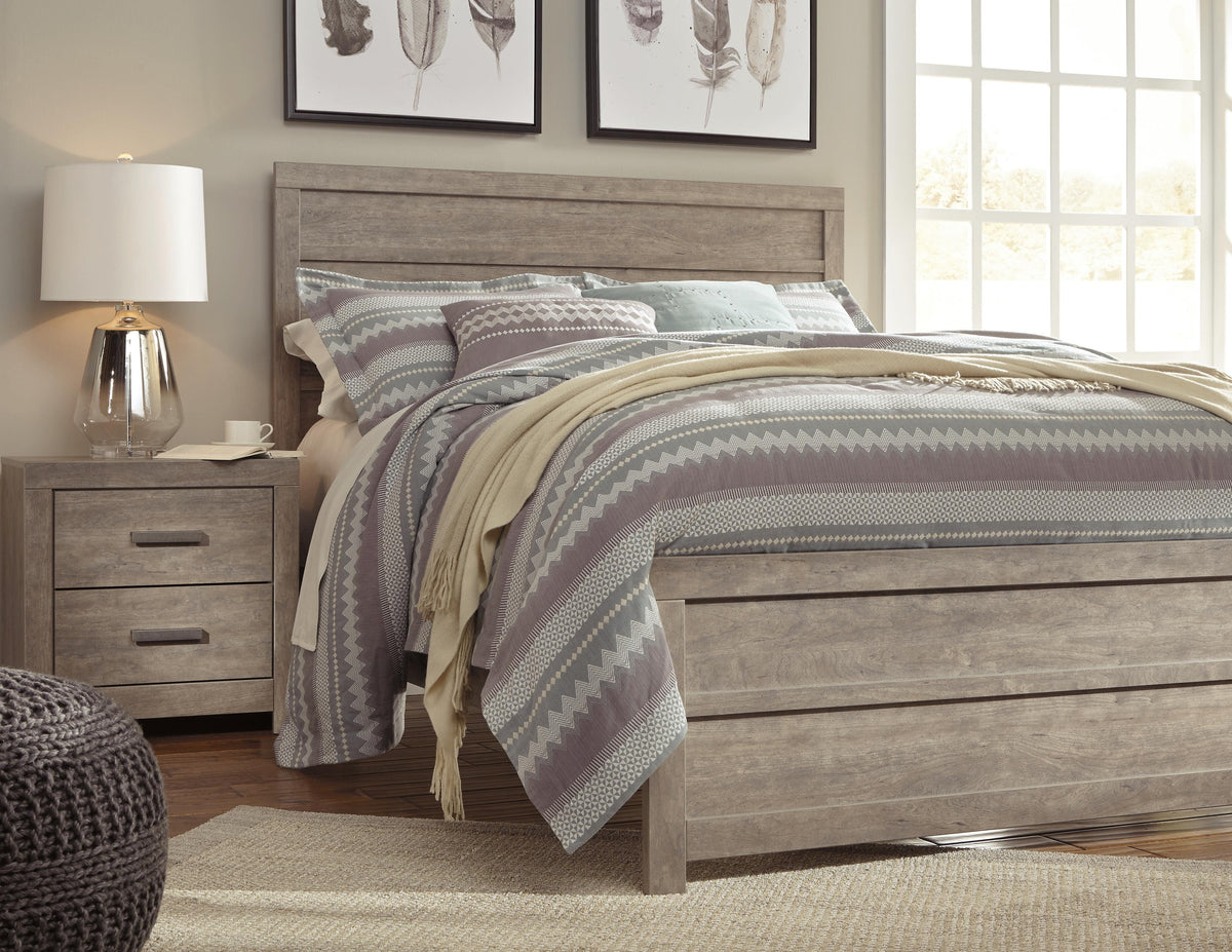 Culverbach Queen Panel Bed in Gray, lifestyle view