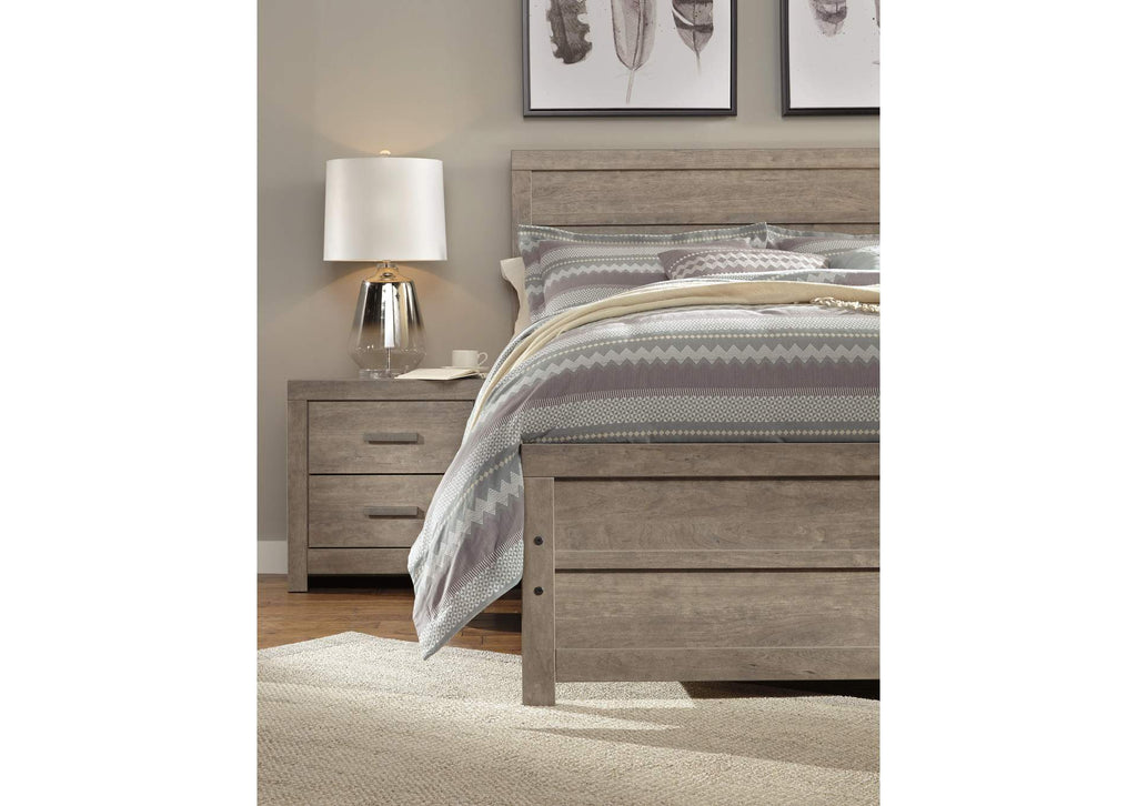 Culverbach King Panel Bed and Nightstand