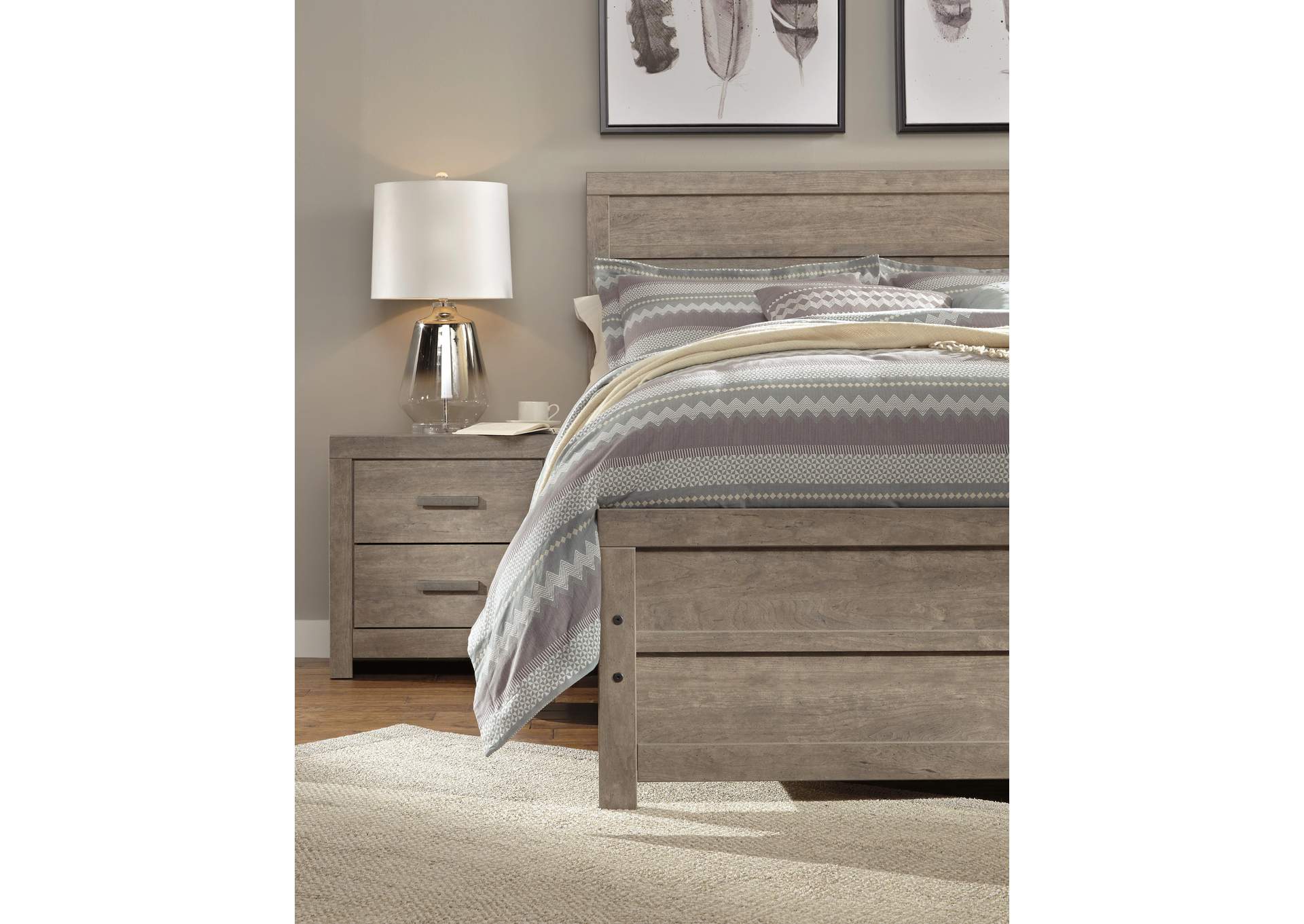 Culverbach Queen Panel Bed and Nightstand
