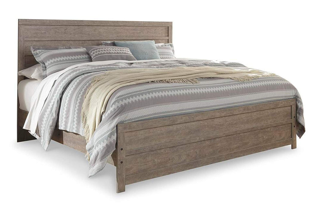 Culverbach King Panel Bed with Mirrored Dresser, Chest and 2 Nightstands