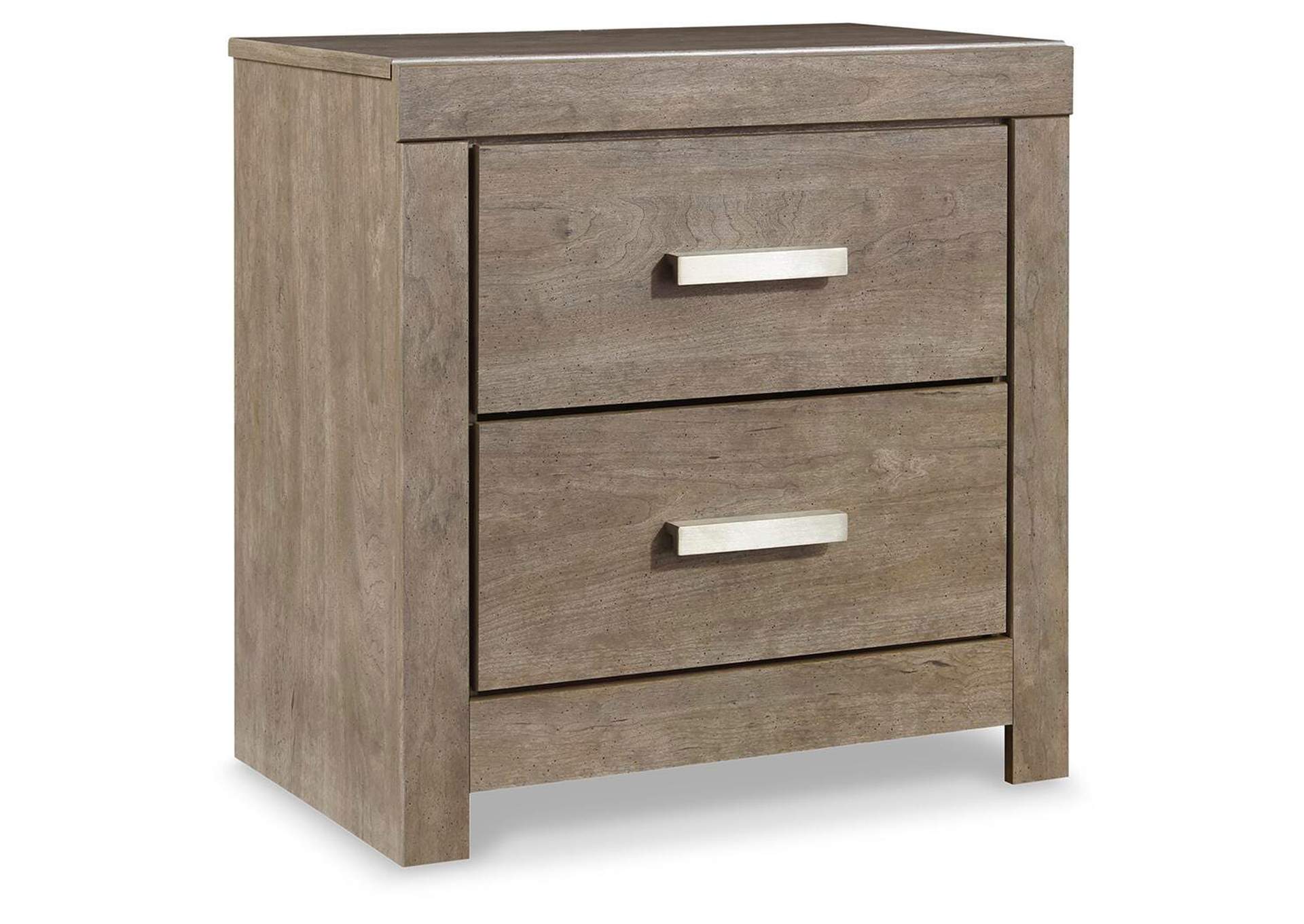 Culverbach King Panel Bed with Mirrored Dresser, Chest and 2 Nightstands angled view