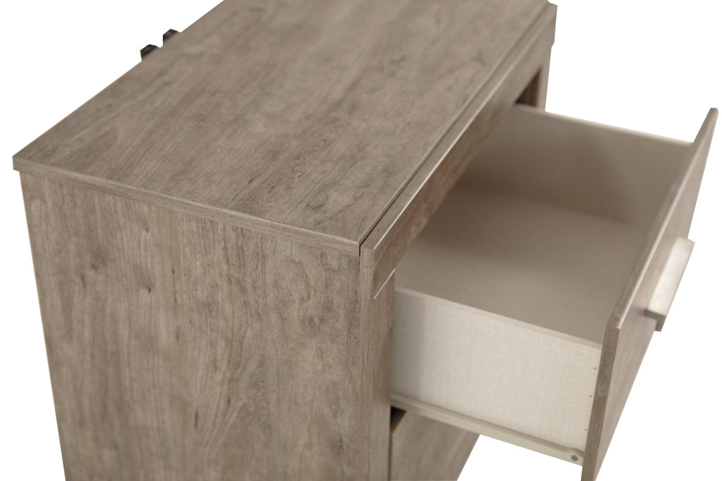 Culverbach Nightstand in Gray, open view