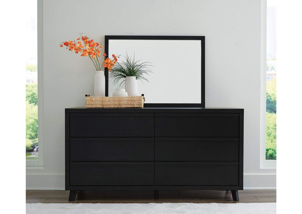 Danziar Queen Panel Headboard, Dresser, Mirror, Chest and 2 Nightstands