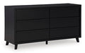 Danziar Dresser in Black, closed view