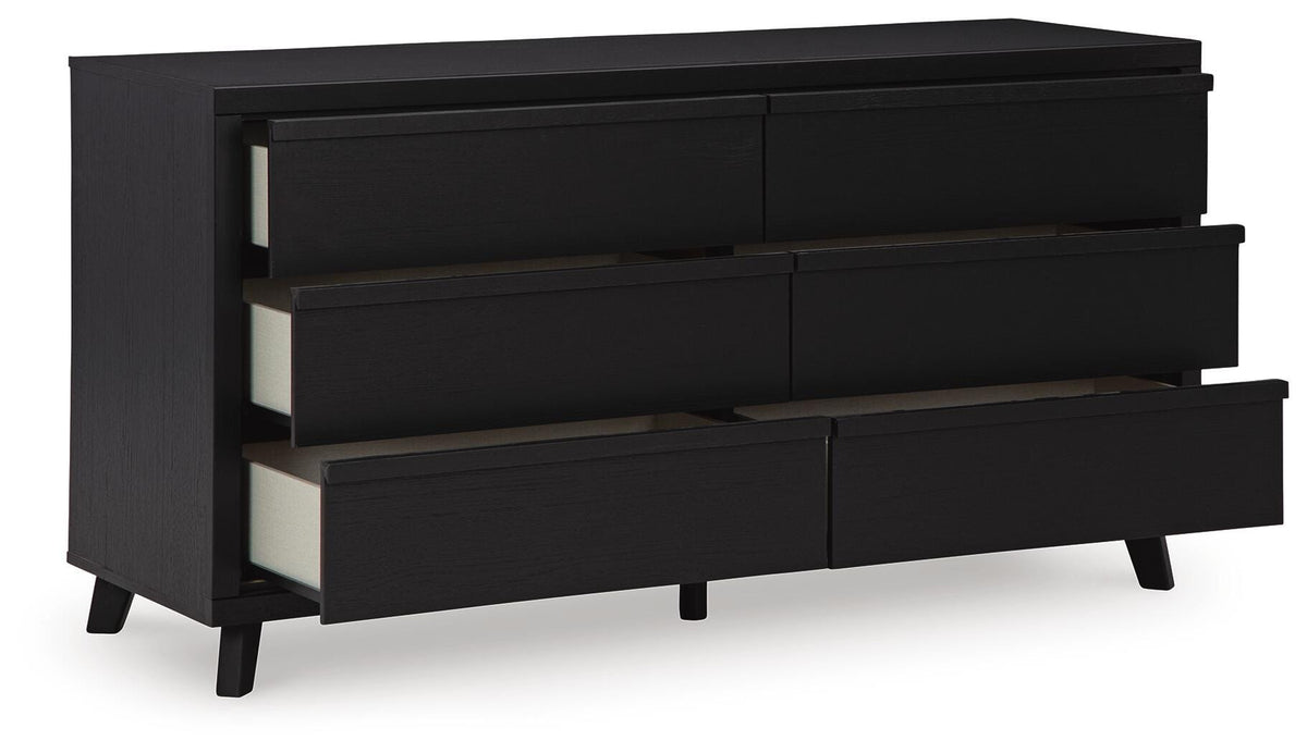 Danziar Dresser in Black, open view