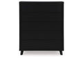 Danziar King Panel Headboard with Mirrored Dresser and Chest