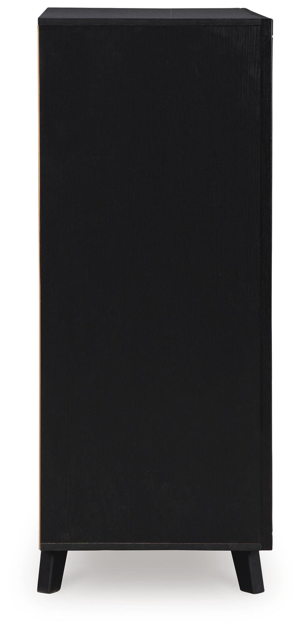 Danziar Wide Chest of Drawers in Black, side view