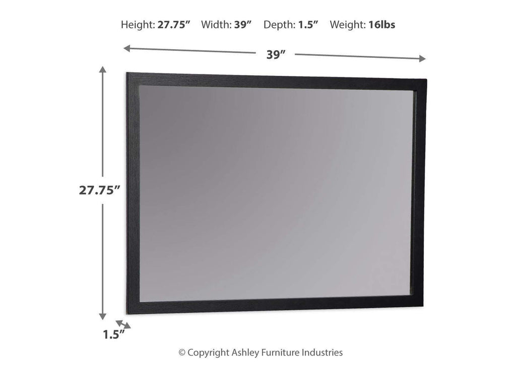 Danziar Bedroom Mirror dimensions