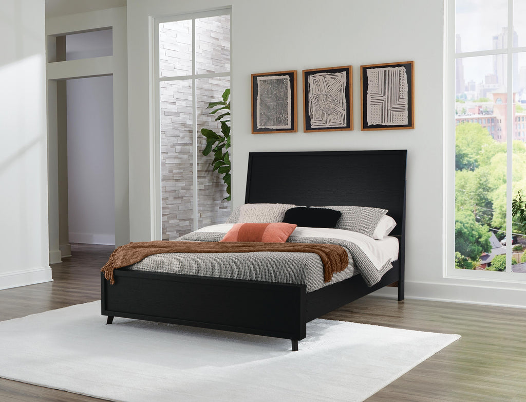 Danziar Queen Panel Bed in Black, alternate view 2