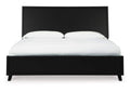 Danziar King Panel Bed with Mirrored Dresser