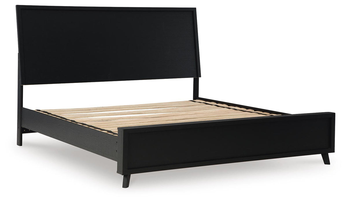 Danziar King Panel Bed in Black, alternate view 3